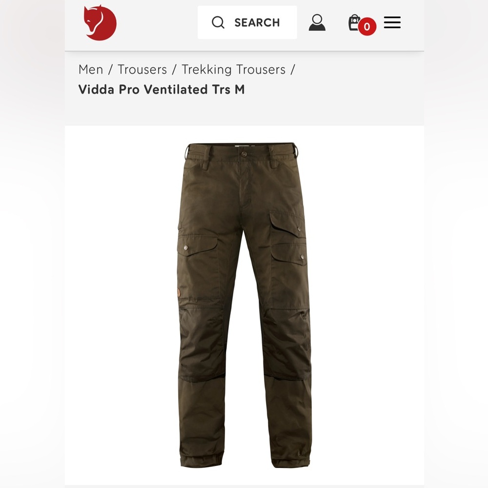 Fjallraven Vidda Pro Ventilated Dark Olive 36 x 30